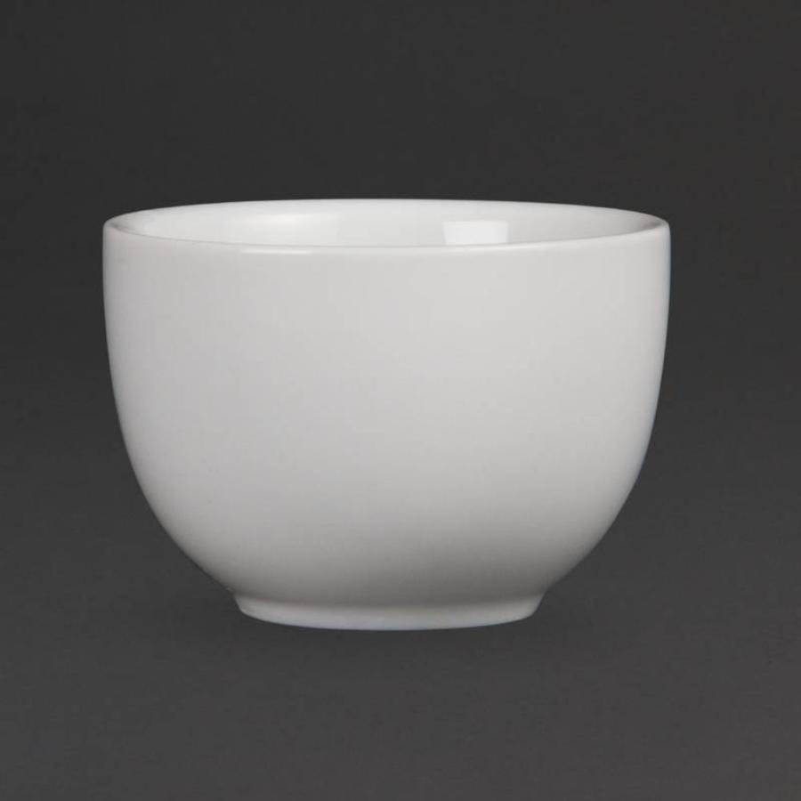 Tasse à thé chinoise en porcelaine blanche 7 cm (12 pièces)