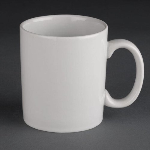  Athena tasses en porcelaine blanche | 28,4 cl (12 pièces) 