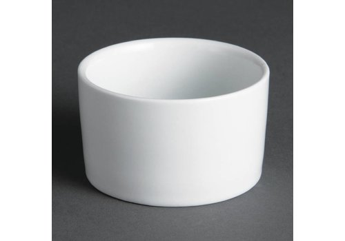  Olympia Runde Souffléförmchen Weiß 7 cm | 12 Stück 