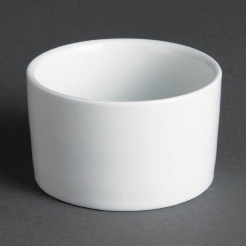  Olympia Runde Souffléförmchen Weiß 7 cm | 12 Stück 