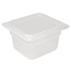 Vogue Bacs GN en plastique 1/6 avec couvercle | 2 formats