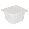 Vogue Plastic GN containers 1/6 with lid | 2 Formats