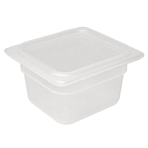  Vogue Plastic GN containers 1/6 with lid | 2 Formats 