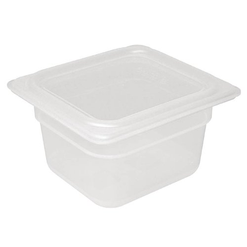  Vogue Plastic GN containers 1/6 with lid | 2 sizes 
