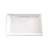 HorecaTraders Melamine rechthoekige schaal wit | 3(H) x 35,5(L) x 18(B)cm