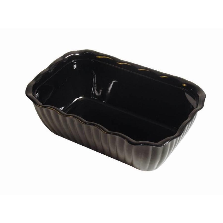 Melamine Serving Bowl Black | 26x16cm