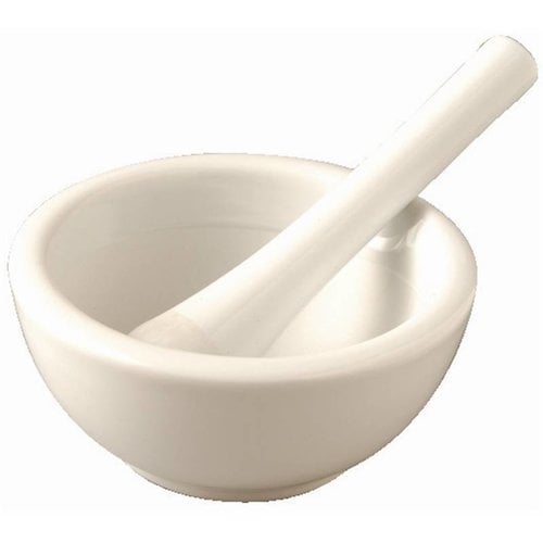  HorecaTraders Porcelain pestle | 15cm Ø 