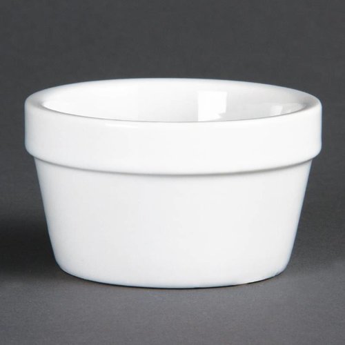  Olympia Bol rond en porcelaine blanche 8cmØ | 6 pièces 