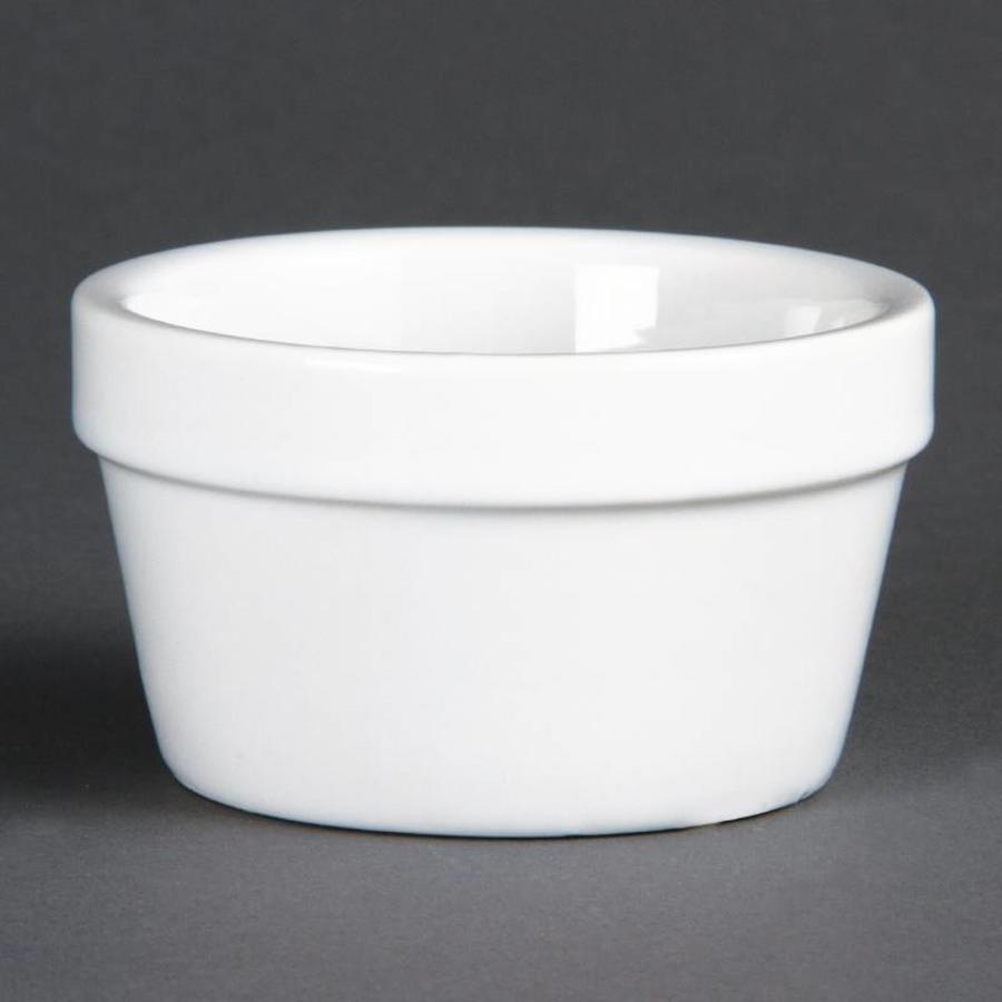 Bol rond en porcelaine blanche 8cmØ | 6 pièces