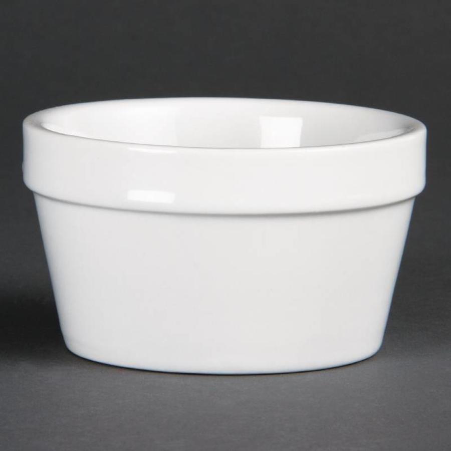 Bols empilables en porcelaine blanche 10 cm Ø | 6 pièces