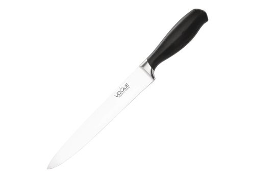  Vogue Couteau à viande noir à poignée souple | 20 cm 