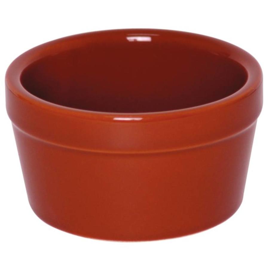 Brown Porcelain Sauce Bowls 9.5cm | 6 pieces