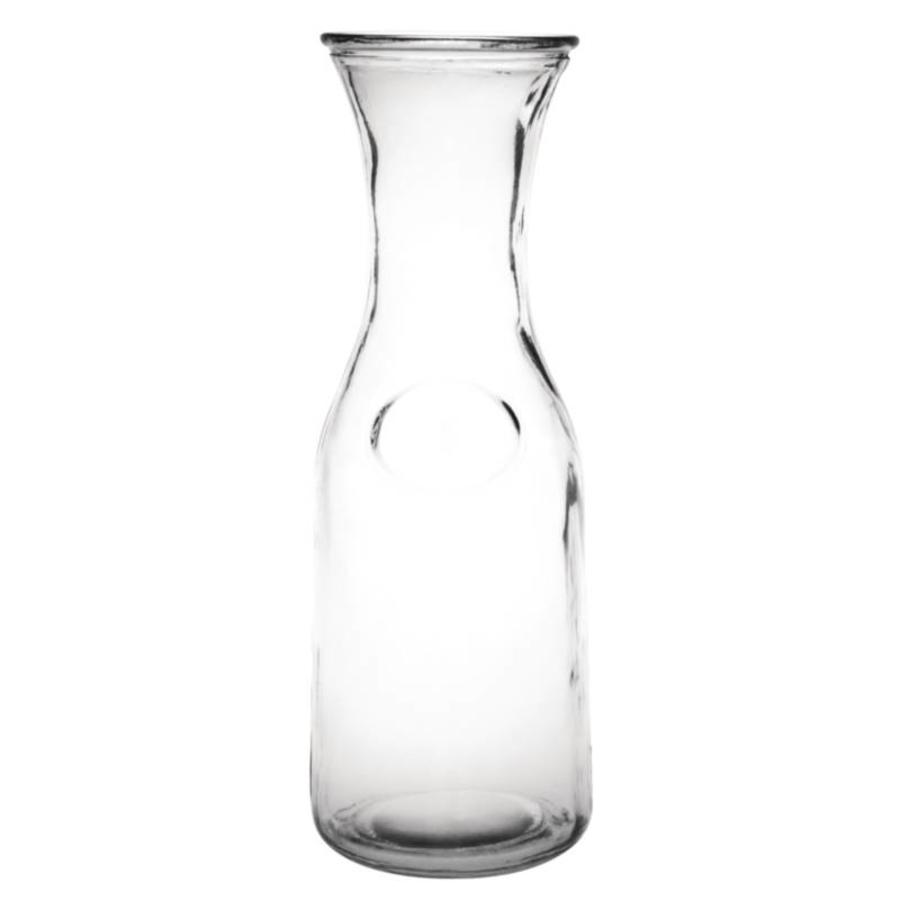 Carafe en verre 1 litre (6 pièces)
