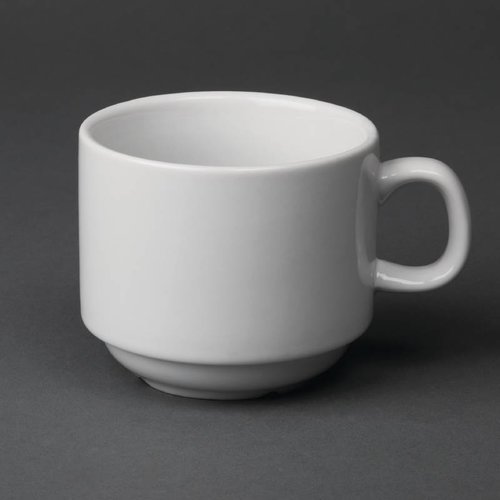  Olympia Stackable Coffee Cups White Porcelain 20 cl (Pieces 12) 