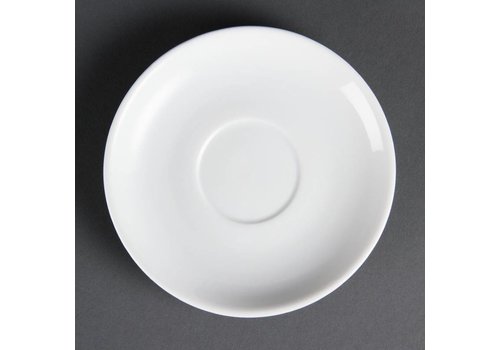  Olympia Soucoupes à café en porcelaine blanche TBV KHN83002 (12 pièces) 