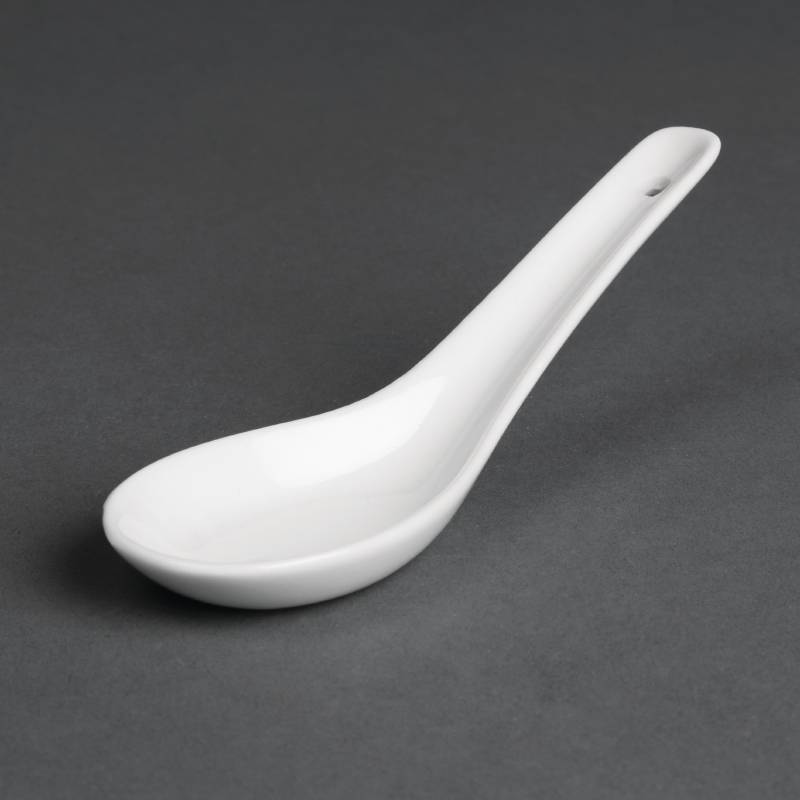 Buy Rice spoon | 24 pieces | Porcelain | White online - HorecaTraders
