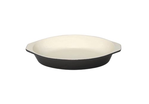  Vogue Gratineer Schaal Ovaal, Zwart 21 cm 