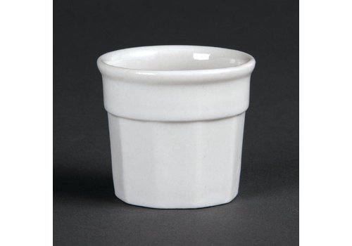  Olympia Casserole en porcelaine blanche 4,5x5cm | 12 pièces 