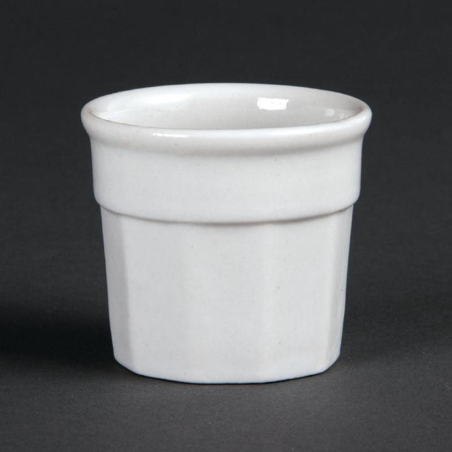 Casserole en porcelaine blanche 4,5x5cm | 12 pièces