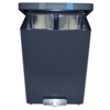 HorecaTraders Cup waste bin | graphite gray | 68 liters