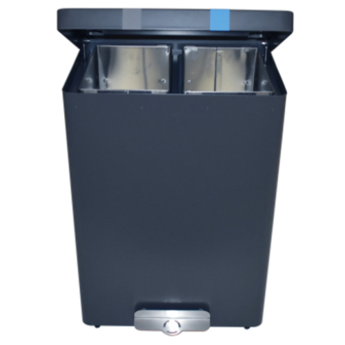  HorecaTraders Cup waste bin | graphite gray | 68 liters 