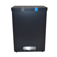 Becherabfalleimer | Graphitgrau | 68 Liter | Aluminium