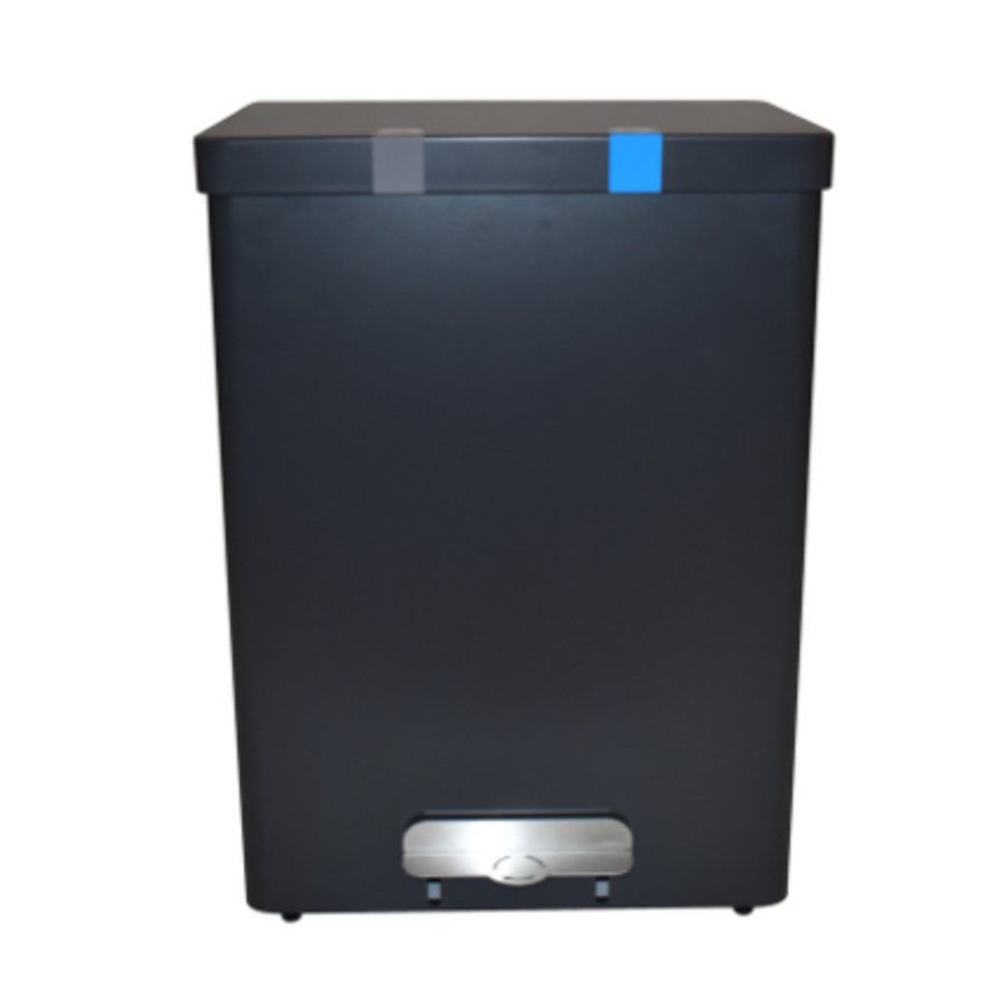 Becherabfalleimer | Graphitgrau | 68 Liter | Aluminium