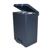 Becherabfalleimer | Graphitgrau | 68 Liter | Aluminium