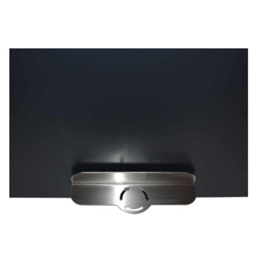 Poubelle à gobelets | gris graphite | 68 litres | aluminium