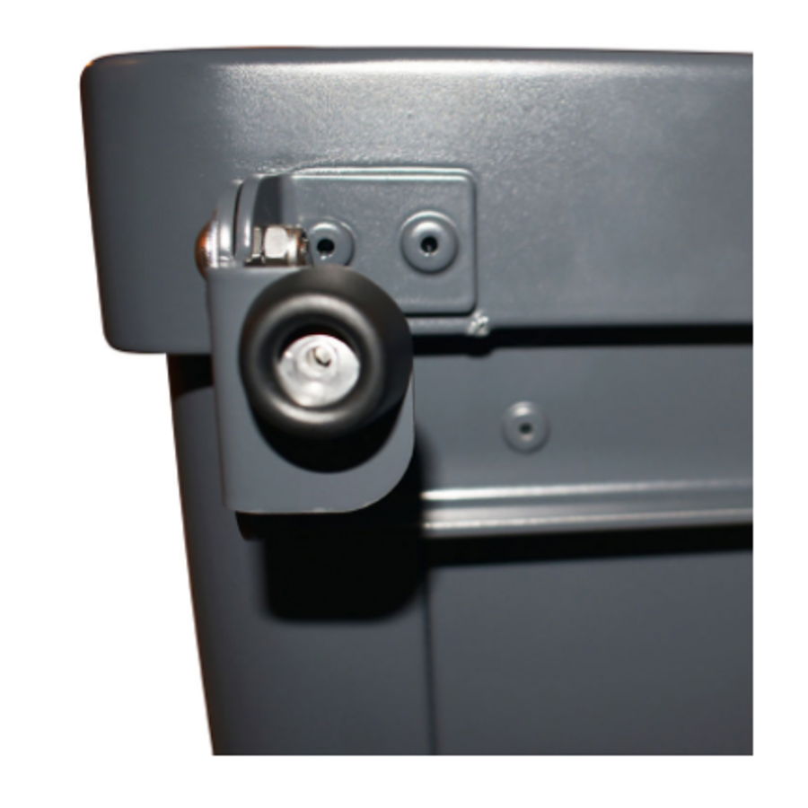 Poubelle à gobelets | gris graphite | 68 litres | aluminium