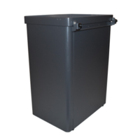 Becherabfalleimer | Graphitgrau | 68 Liter | Aluminium