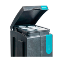 Cup waste bin | 70 liters | Gray | 28x43x(h)77 cm