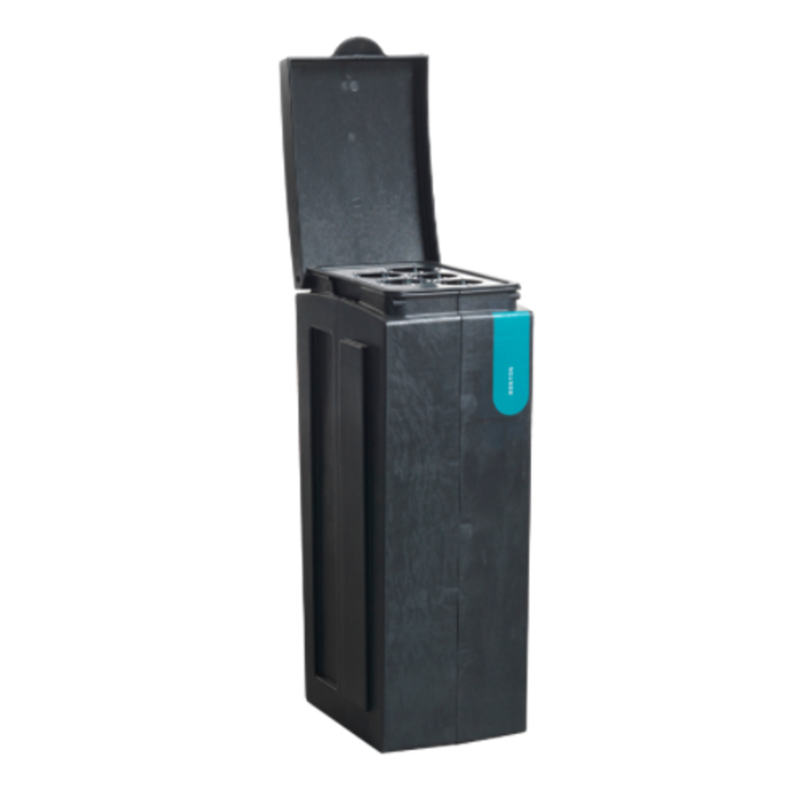 Cup waste bin | 70 liters | Gray | 28x43x(h)77 cm