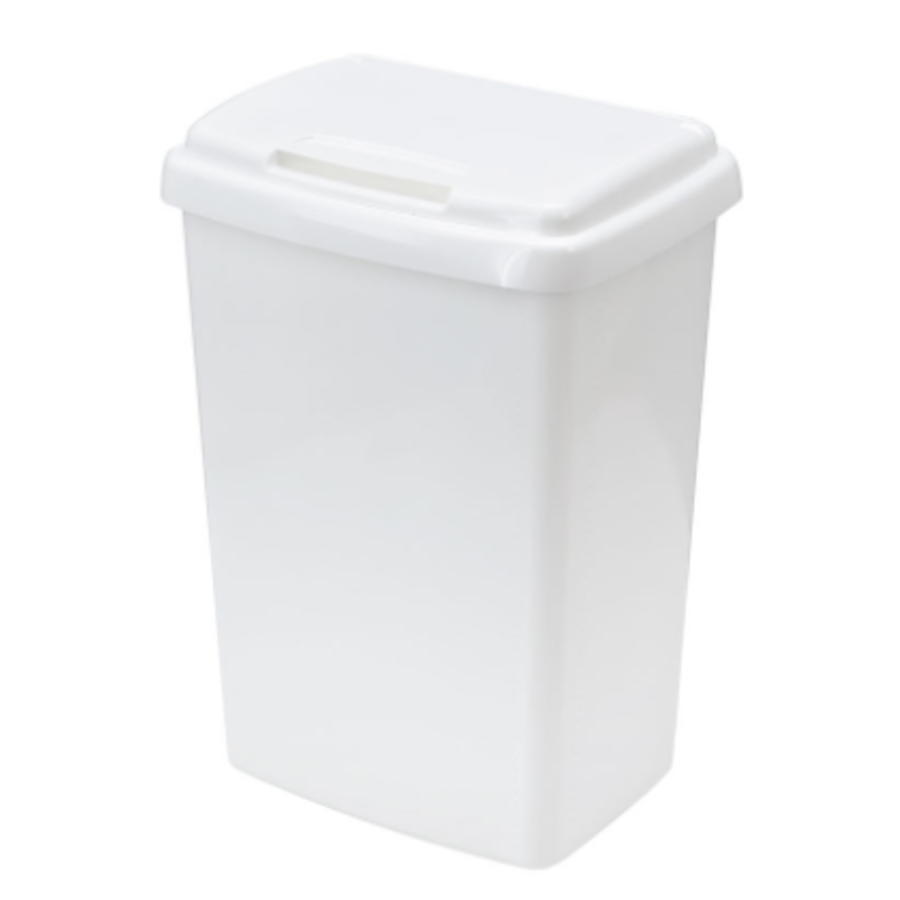 Plastic cup waste bin | White | 5 holes