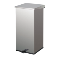 Stainless steel | cup waste bin | 110 liters