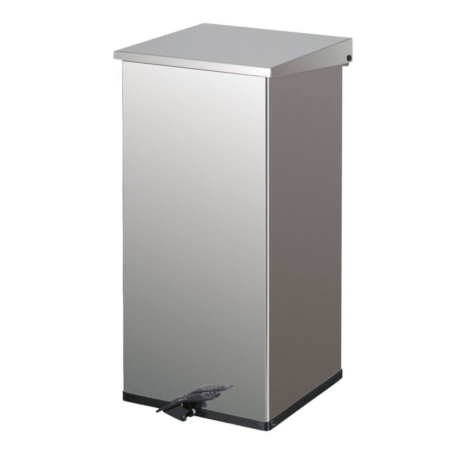 Poubelle à gobelets en acier inoxydable | 110 litres | (h)80x39x39 cm