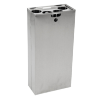 Edelstahl | Becherabfalleimer | halbe Reithalle | 110 ltr | Aluminium
