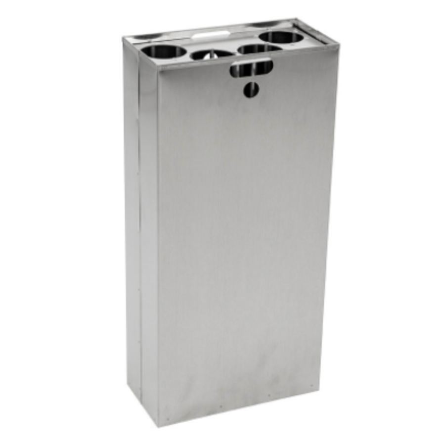 acier inoxydable | poubelle à gobelets | arène semi-couverte | 110 litres | aluminium