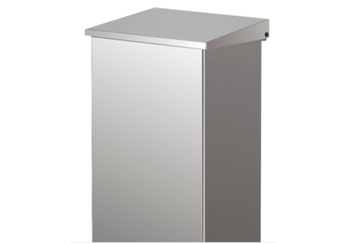  HorecaTraders Stainless steel | cup waste bin | half inner bin | 110 ltr | aluminium 