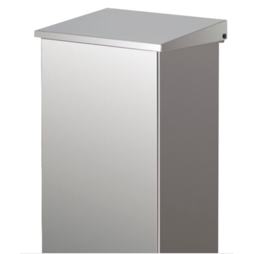  HorecaTraders Edelstahl | Becherabfalleimer | halbe Reithalle | 110 ltr | Aluminium 