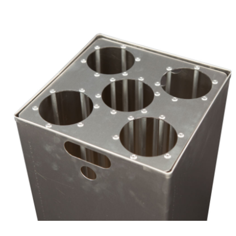 Poubelle à gobelets en acier inoxydable | 55 litres | (H) 60 cm