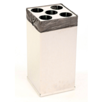 Poubelle à gobelets en acier inoxydable | 55 litres | (H) 60 cm