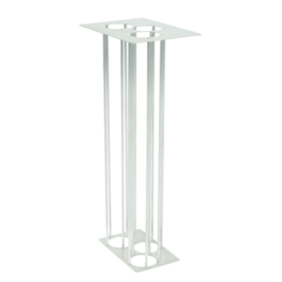 Aluminium | poubelle | blanc | 60 litres