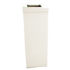 HorecaTraders Aluminum | waste bin | white | 60 ltr