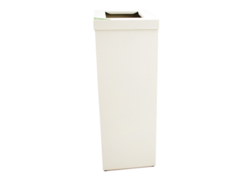  HorecaTraders Aluminium | poubelle | blanc | 60 litres 