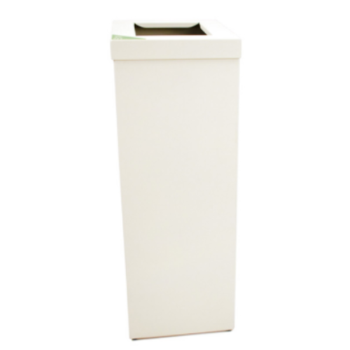  HorecaTraders Aluminium | Abfalleimer | weiß | 60 ltr 