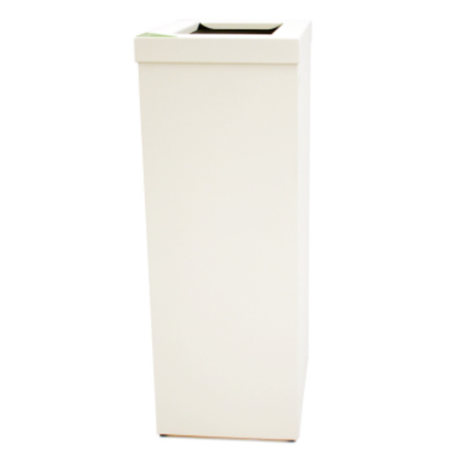 Aluminium | poubelle | blanc | 60 litres