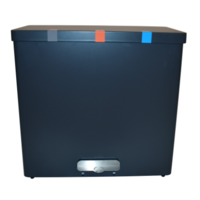 Poubelle | Gris graphite | 102 litres | Incl. insert de tasse