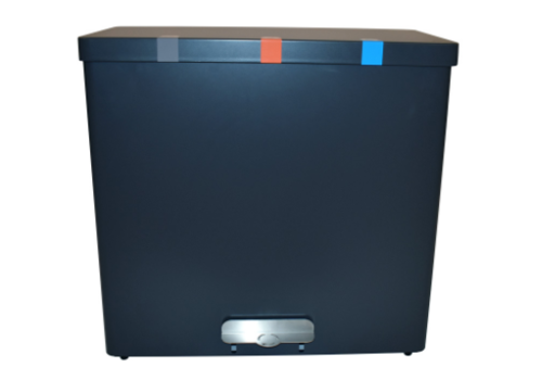  HorecaTraders Waste bin | graphite gray | 102 ltr | cup bet 