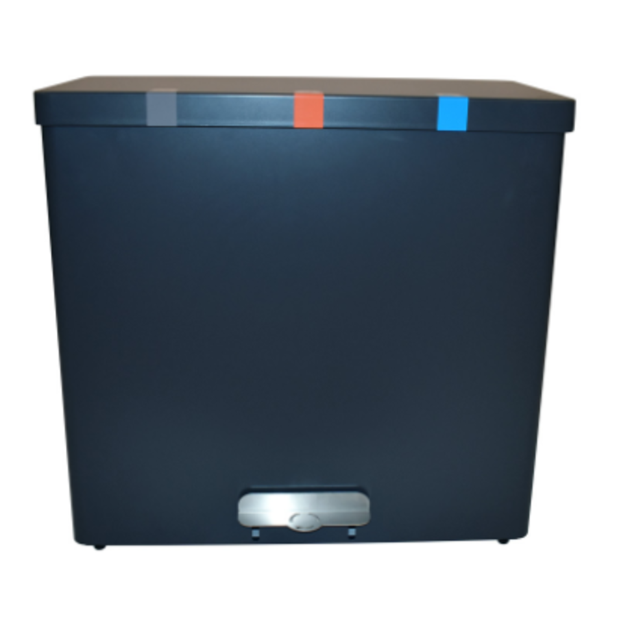 Poubelle | Gris graphite | 102 litres | Incl. insert de tasse